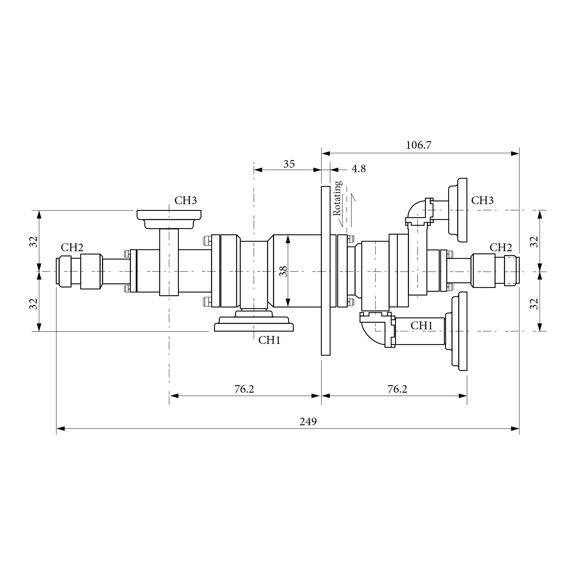 ·תŦRJ153188 1CH 2CH Ϊ8.5-10.5 GHz 3CHΪ16.0-17.0 GHz